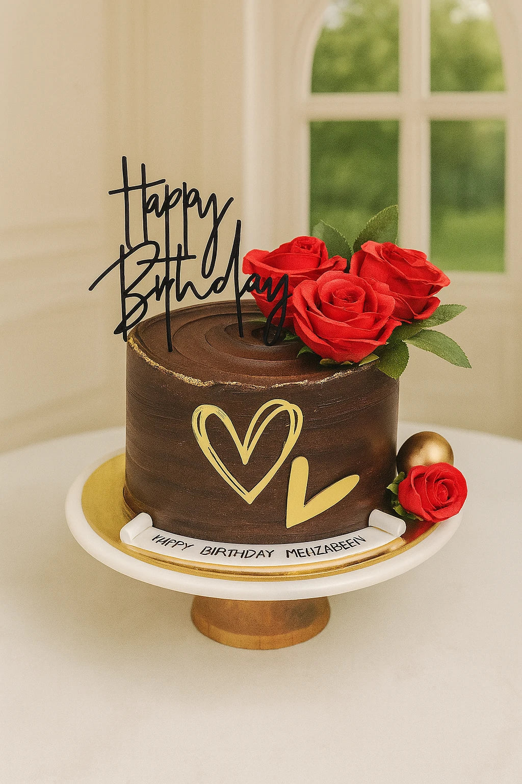 Love Signature Birthday Cake