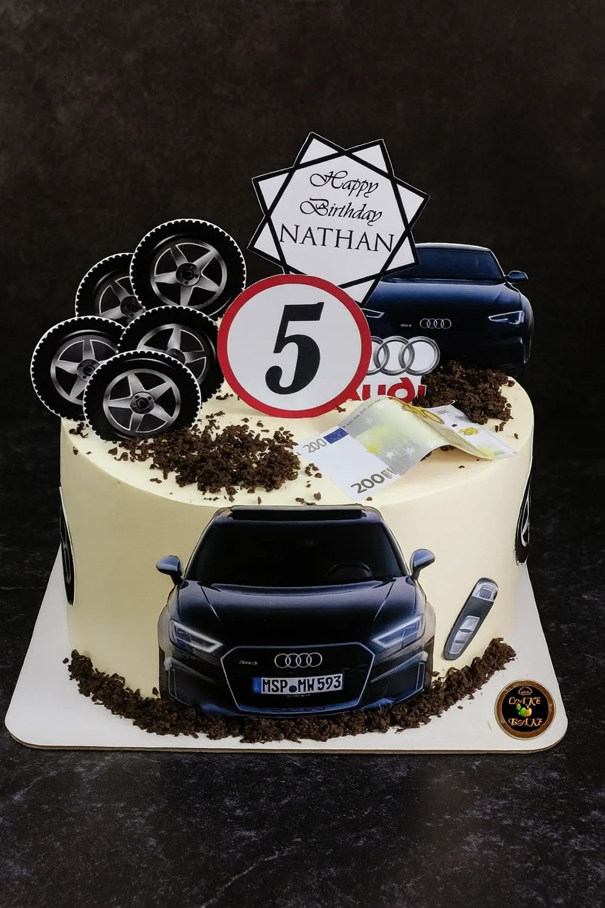 Luxury Audi Car Cake in Meerut-The Baking Kaur