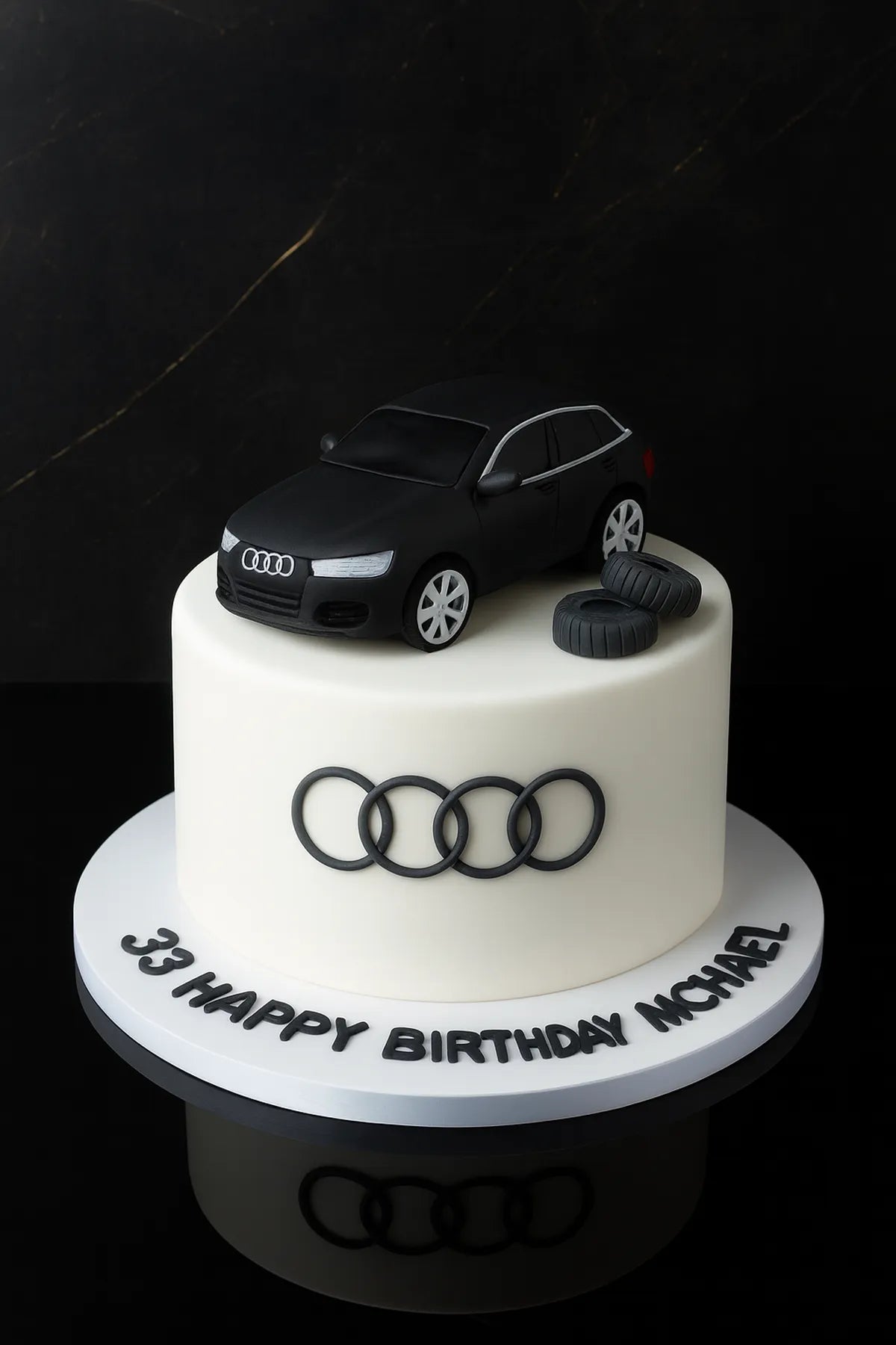 Luxury Audi Custom Cake in Meerut-The Baking Kaur
