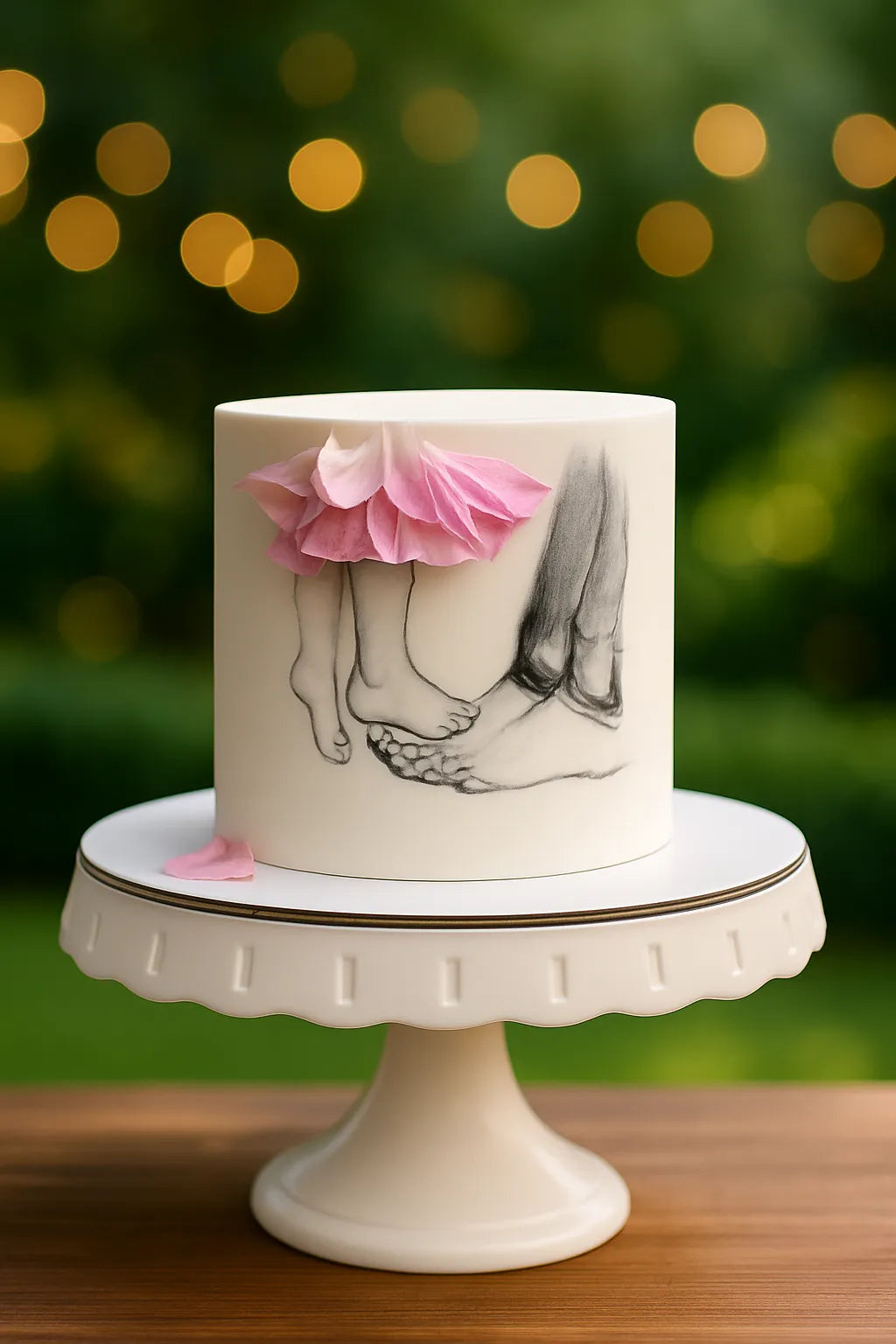 Luxury Gender Reveal Cake