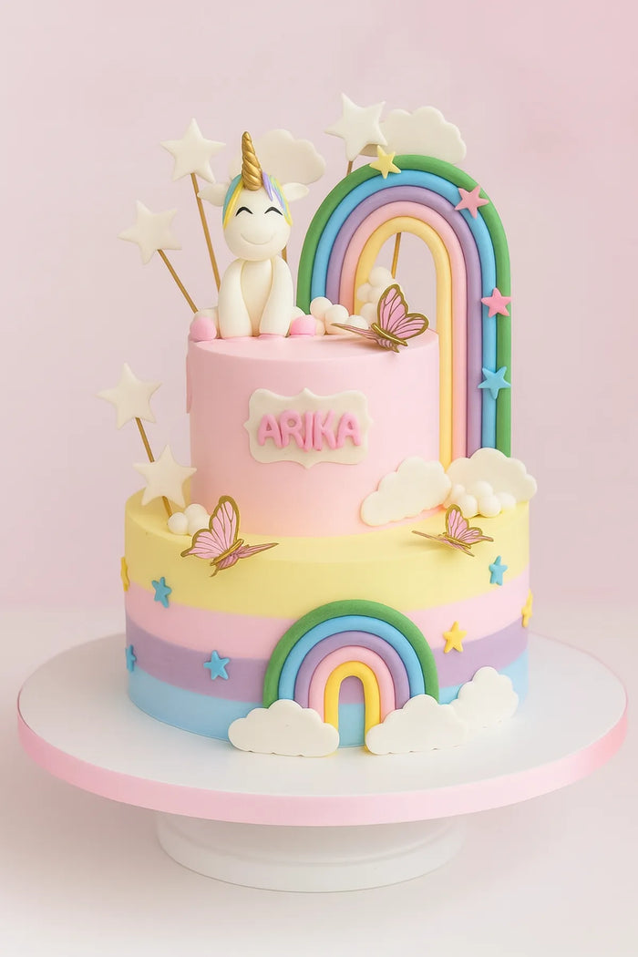 Luxury Unicorn Two-Tier Cake