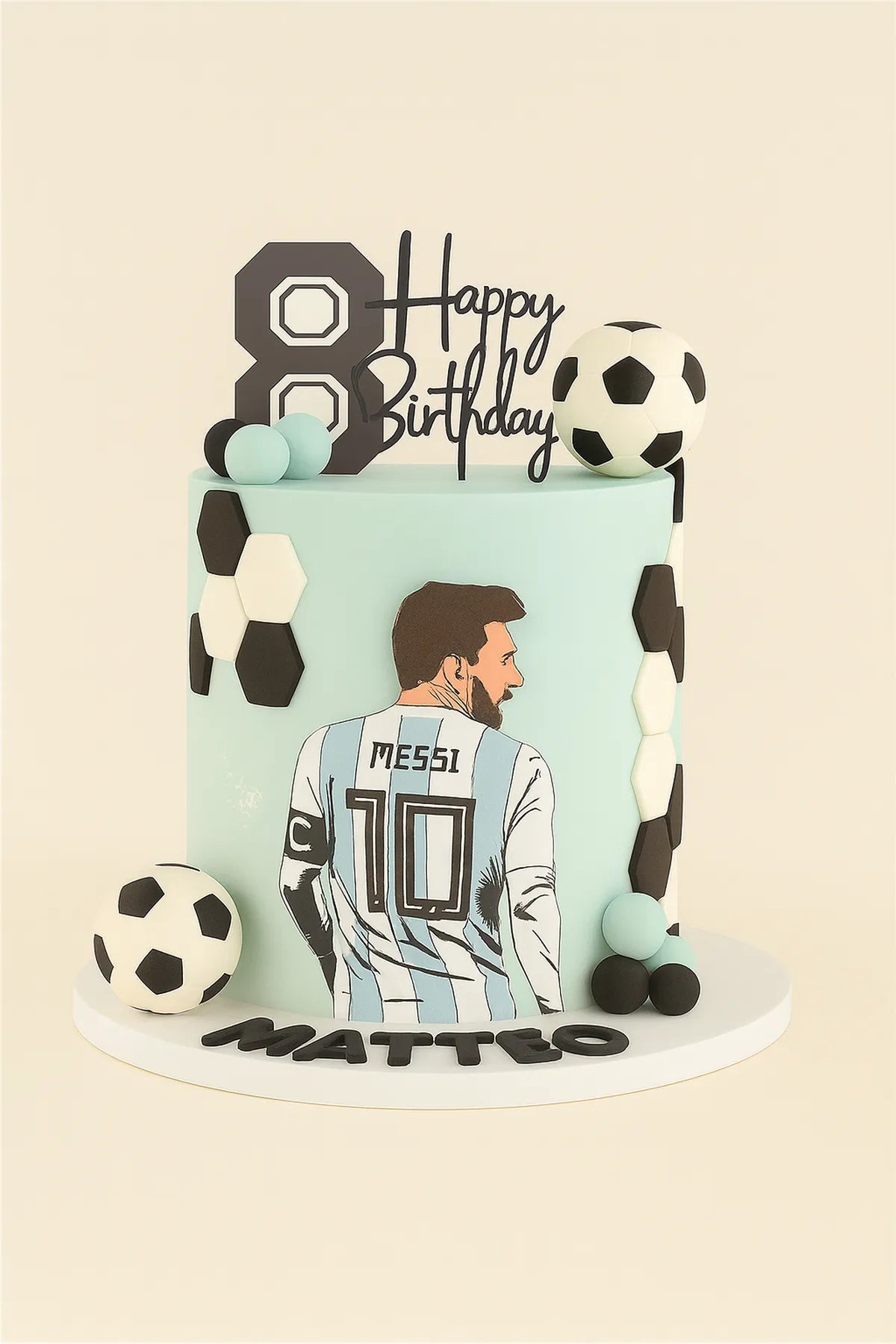Messi Football Cake in Meerut-The Baking Kaur