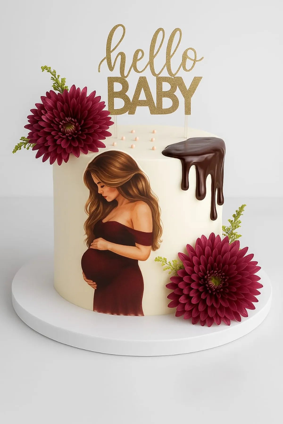 Mom To Be Cake in Meerut-The Baking Kaur