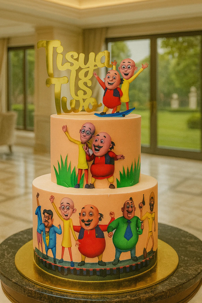Motu Patlu Cartoon Birthday Cake