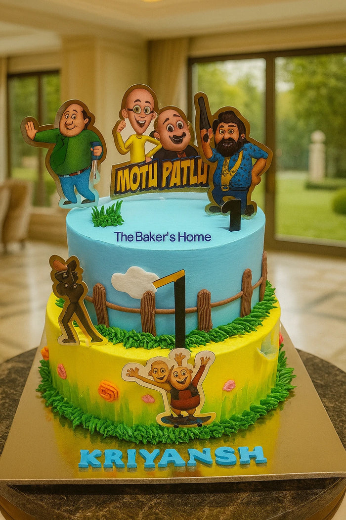 Motu Patlu First Birthday Cake