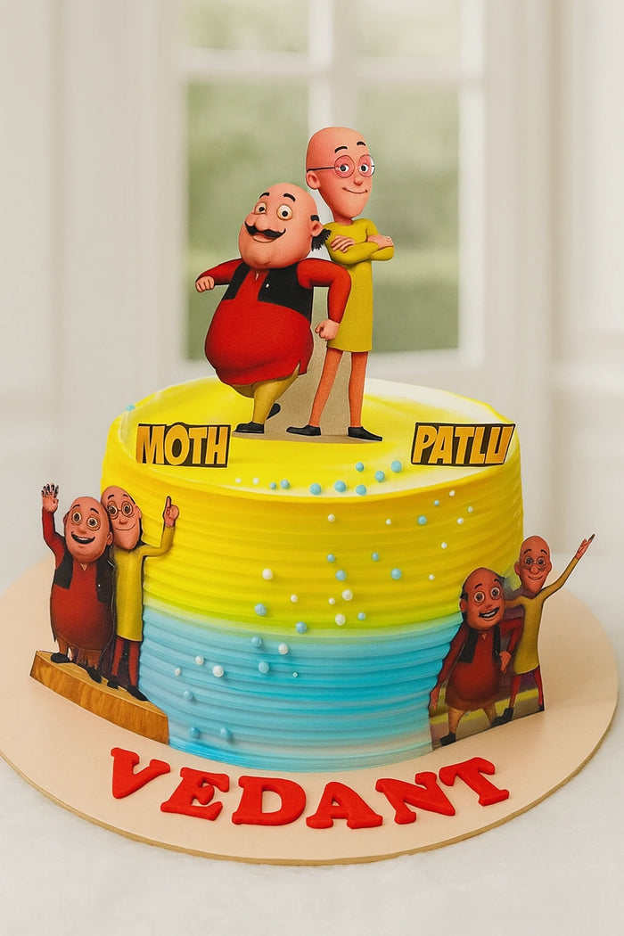 Motu Patlu Special Birthday Cake