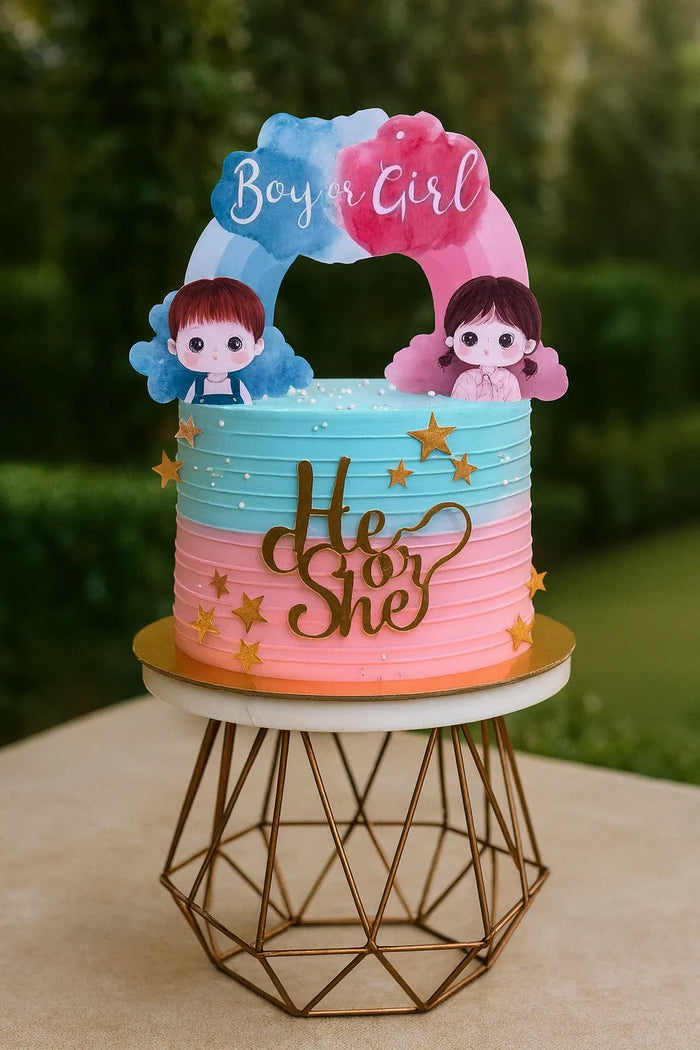 Oh Baby Gender Reveal Cake