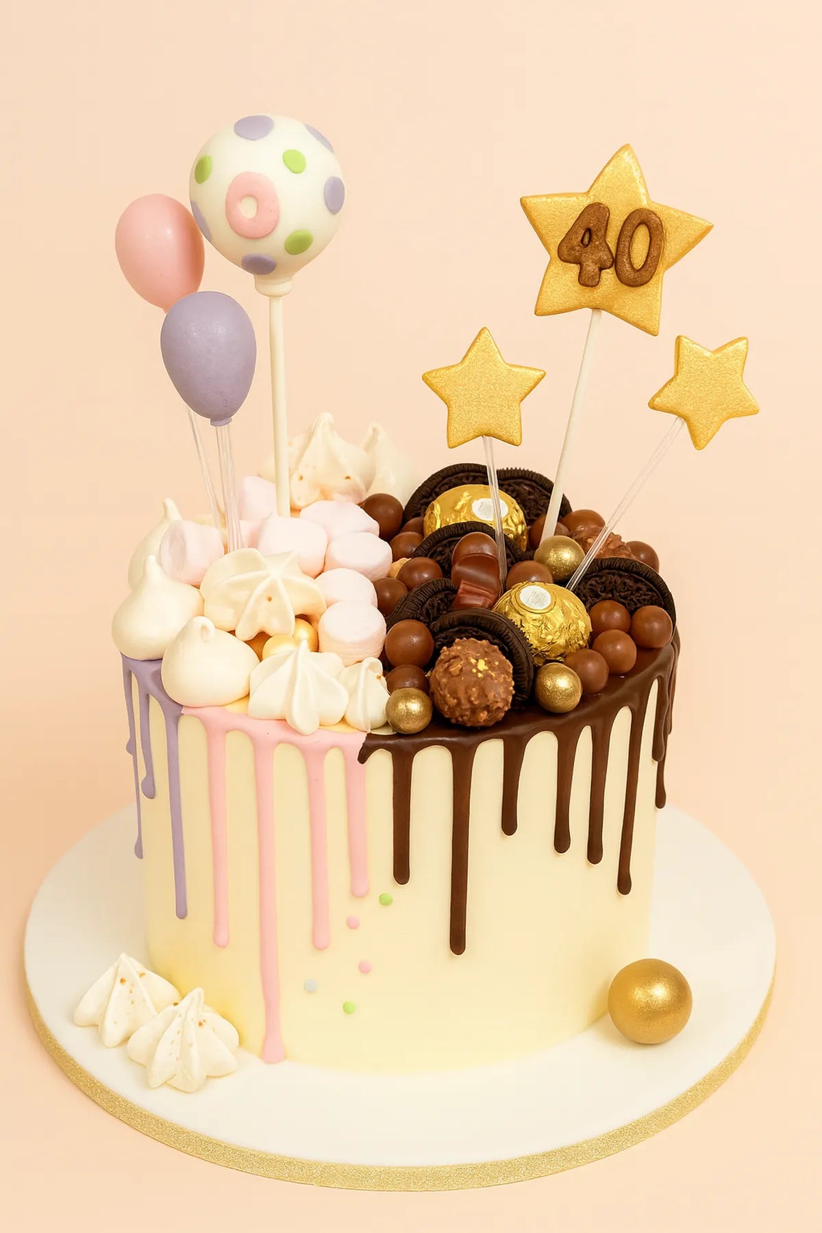 Overload Dual Color Cake in Meerut-The Baking Kaur