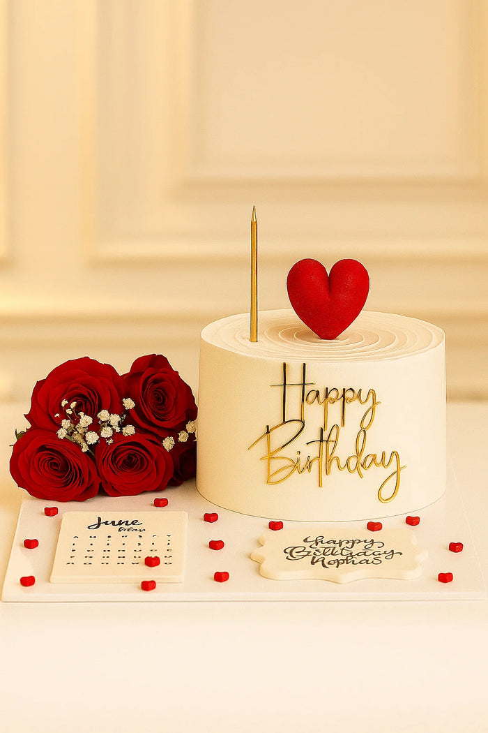 Precious Bond Anniversary Cake