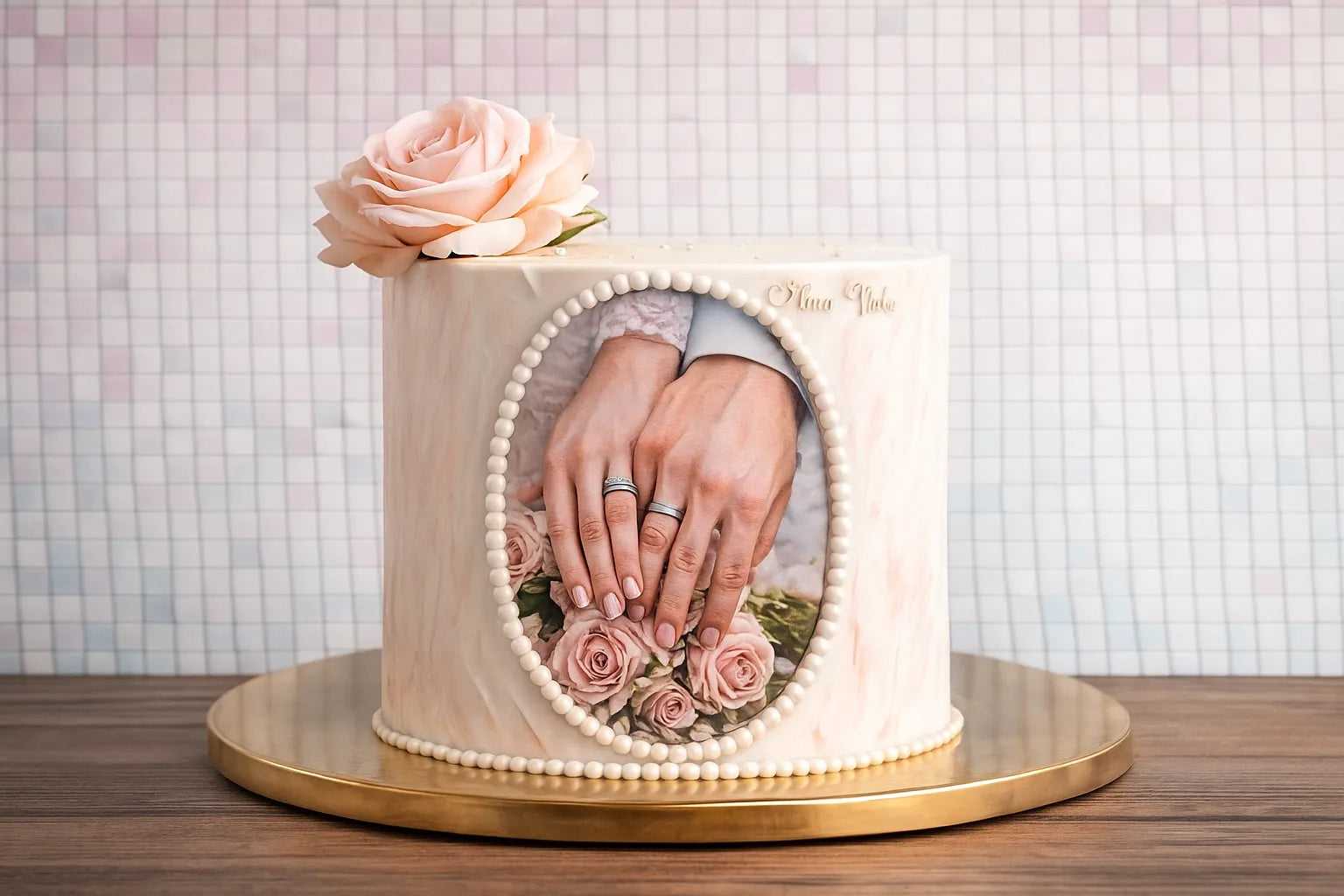 Precious Moments Anniversary Cake in Meerut-The Baking Kaur