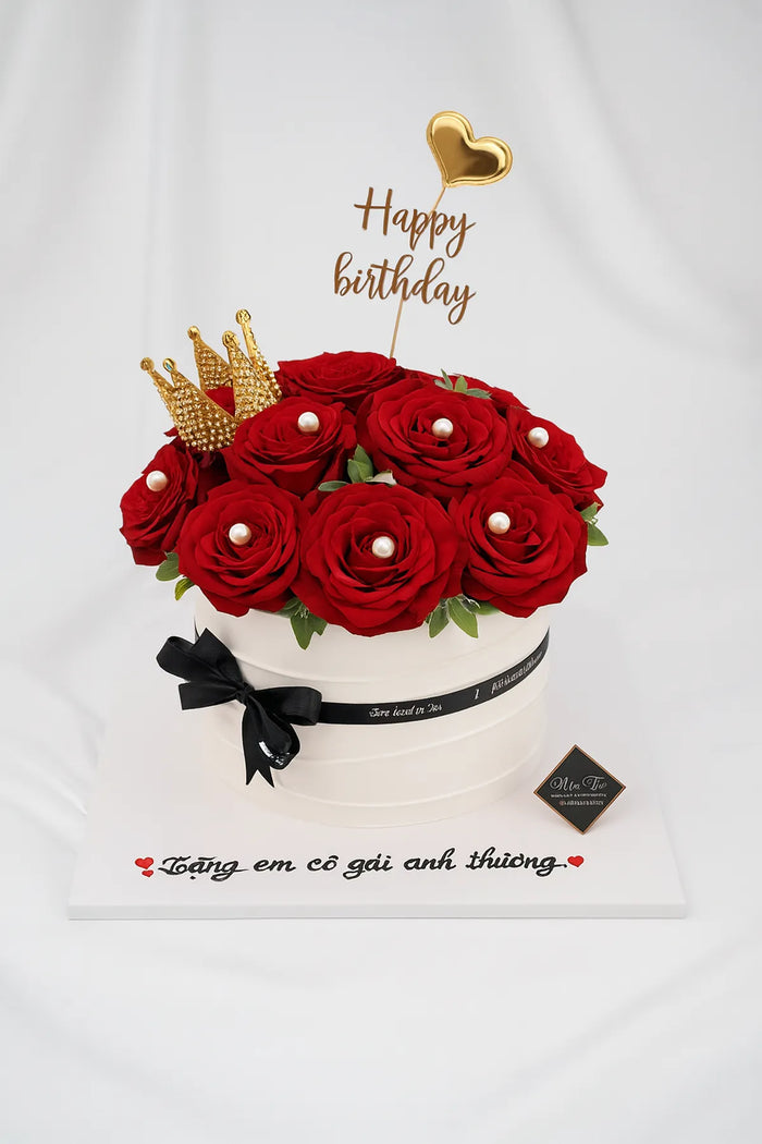 Queen Rose Designer Birthday Cake