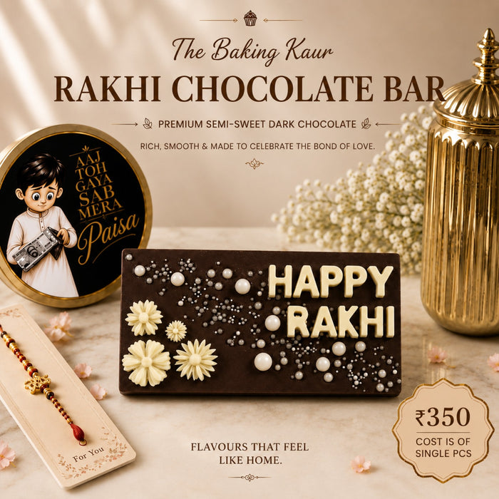 Raksha Bandhan Chocolate Bar – Happy Rakhi | ₹350 Single Piece