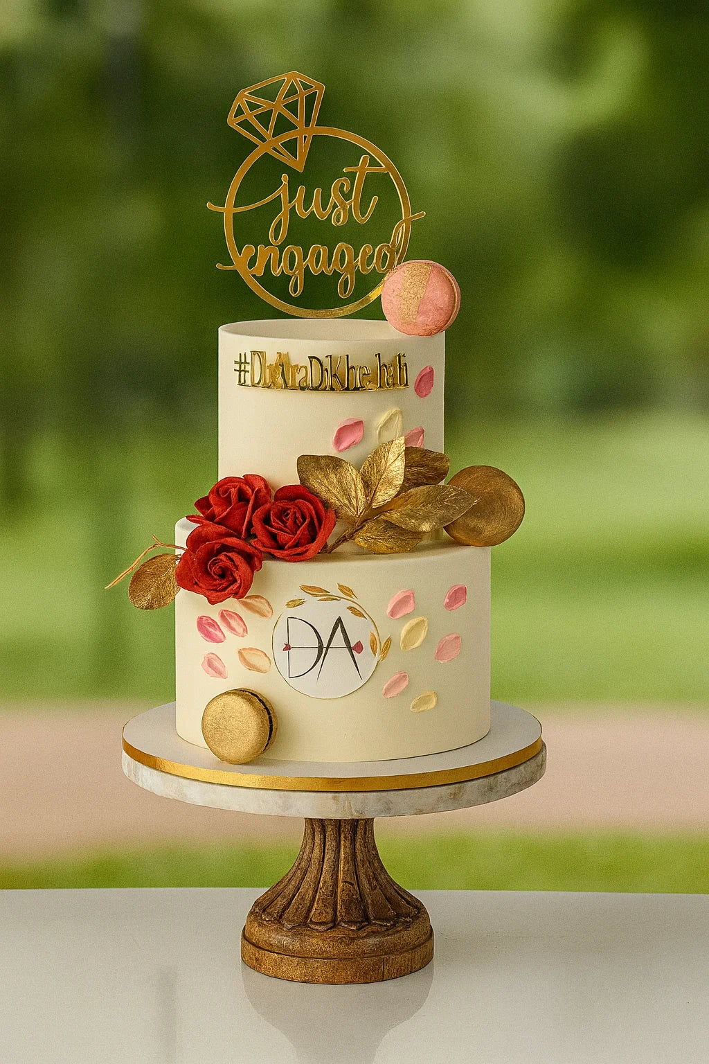 Regal Dream Wedding Cake two tier wedding cake in Meerut by The Baking Kaur — grand multi-tiered design with regal accents perfect for large celebrations. Perfect for weddings, engagements, and anniversary celebrations.