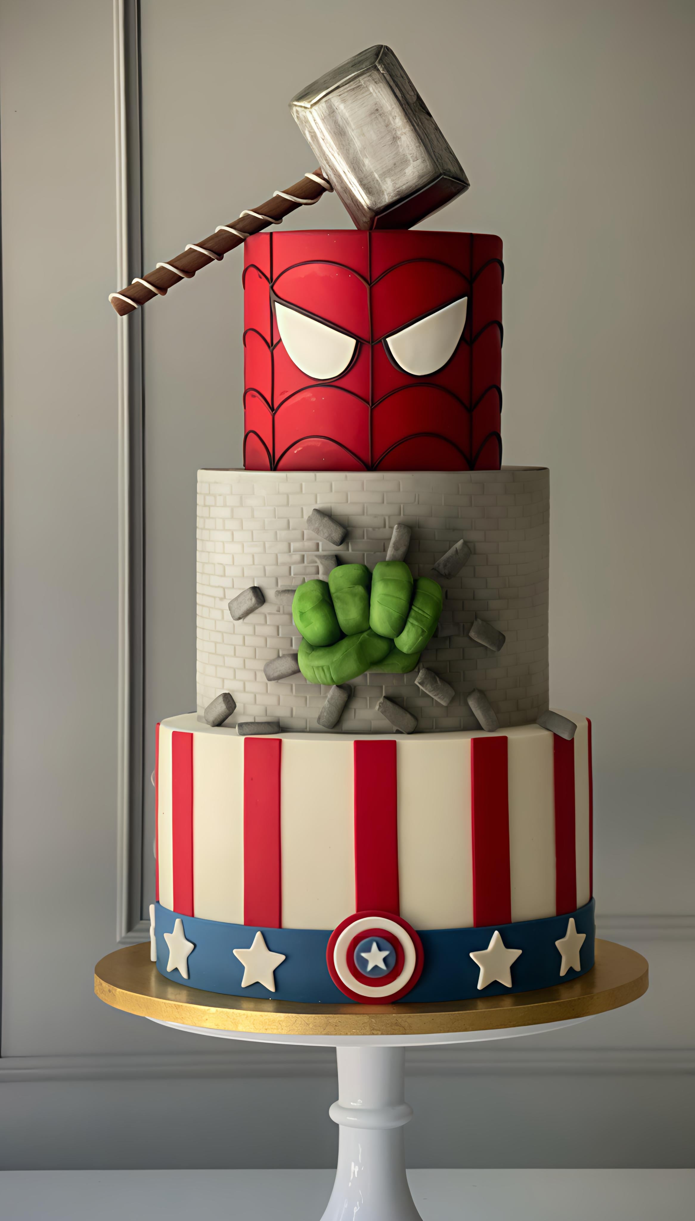Avengers Dream Cake Designer Cake Online in Meerut by The Baking Kaur – Premium Birthday, Wedding & Anniversary Cakes