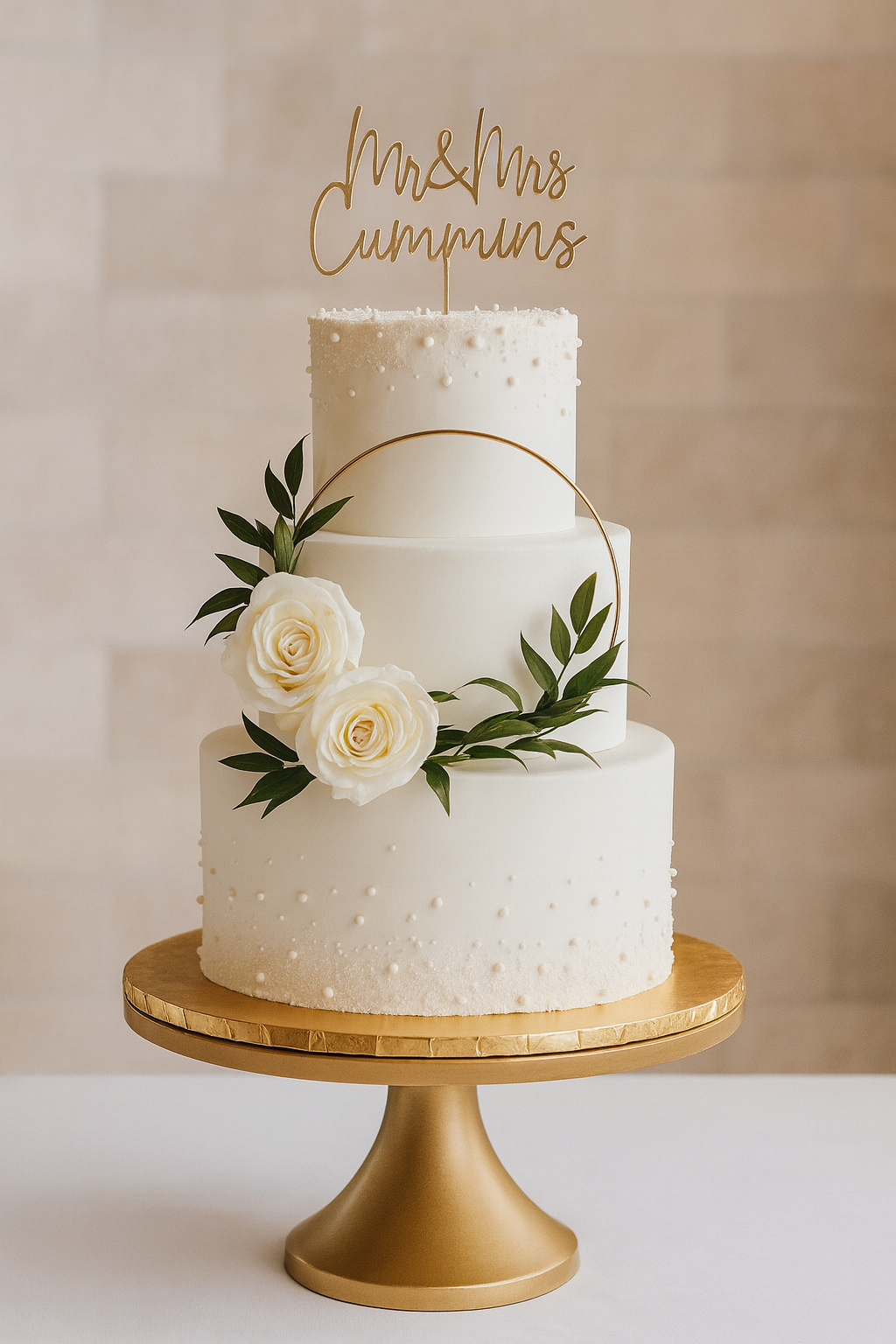 Custom Wedding Cake Designer Cake Online in Meerut by The Baking Kaur – Premium Birthday, Wedding & Anniversary Cakes