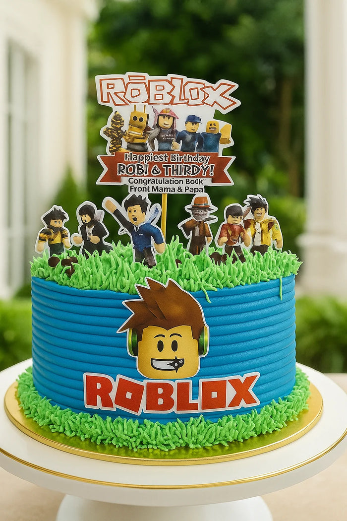 Roblox Gaming Theme Cake