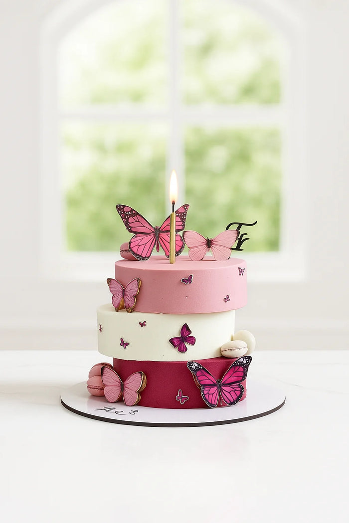 Romantic Aura Birthday Cake