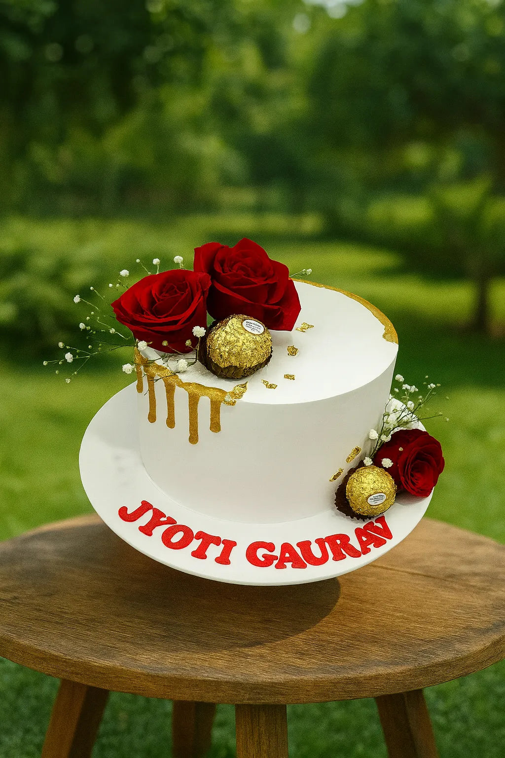 Romantic Bloom Birthday Cake