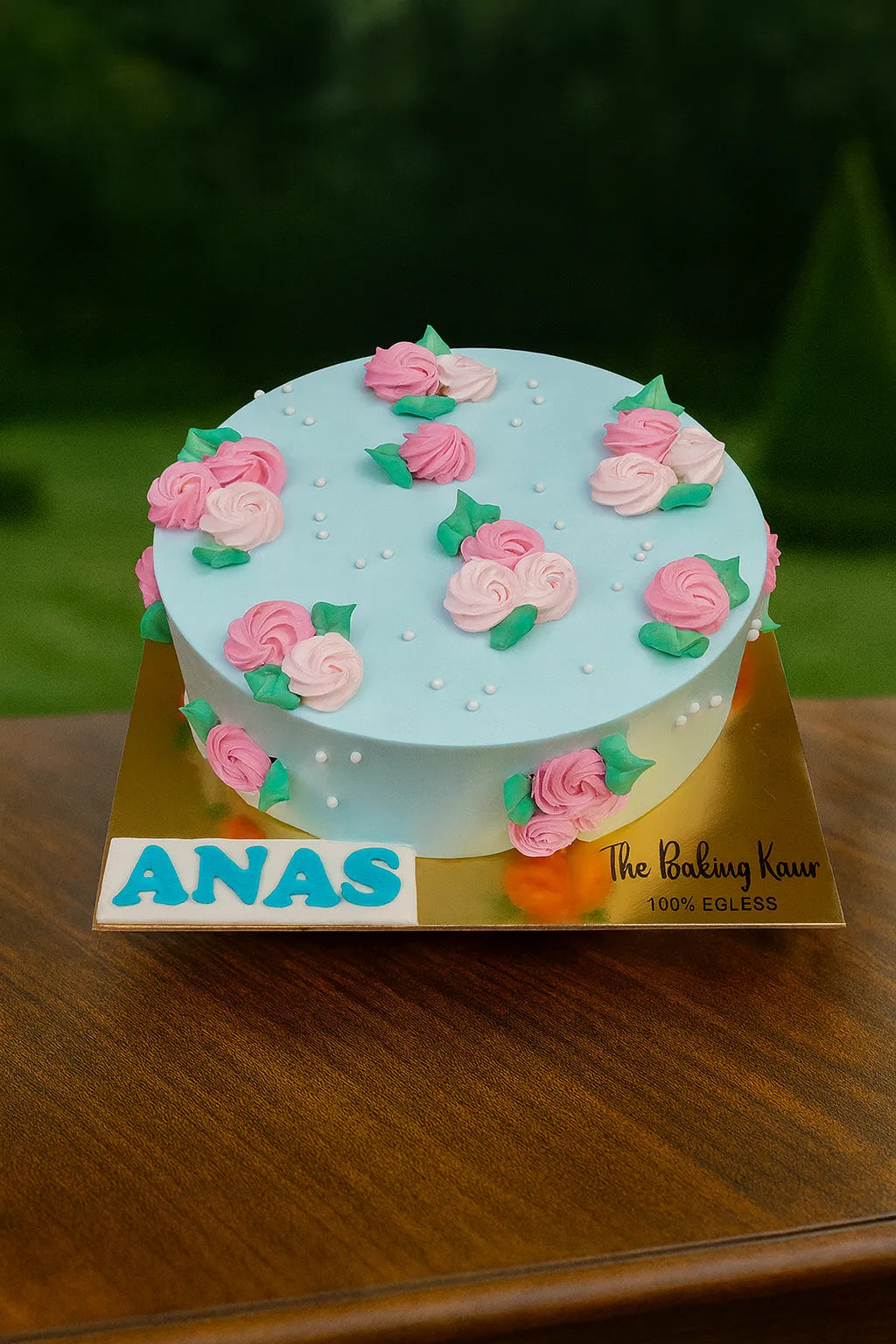 Romantic Everglow Birthday Cake