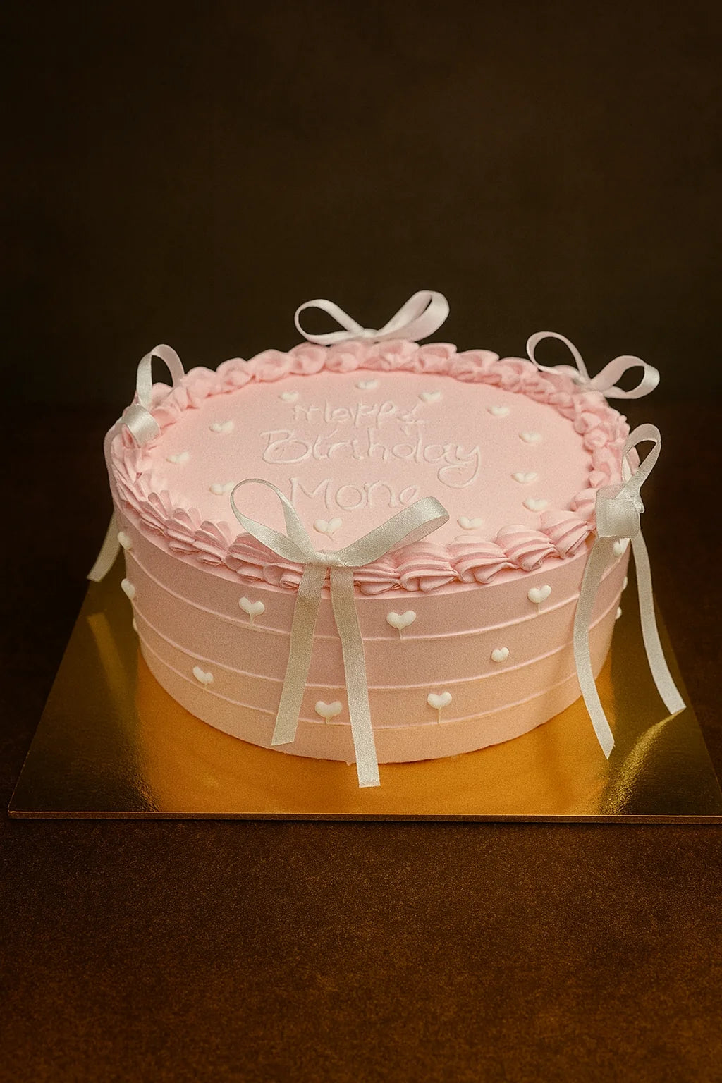 Romantic Radiance Birthday Cake