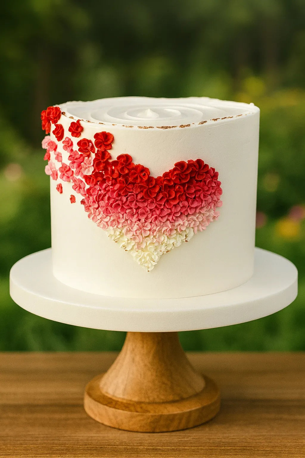 Romantic Vows Anniversary Cake in Meerut-The Baking Kaur