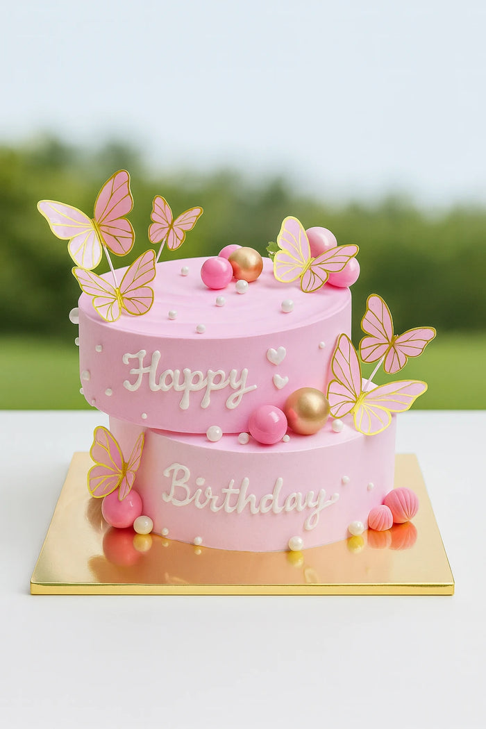 Royal Butterfly Theme Cake