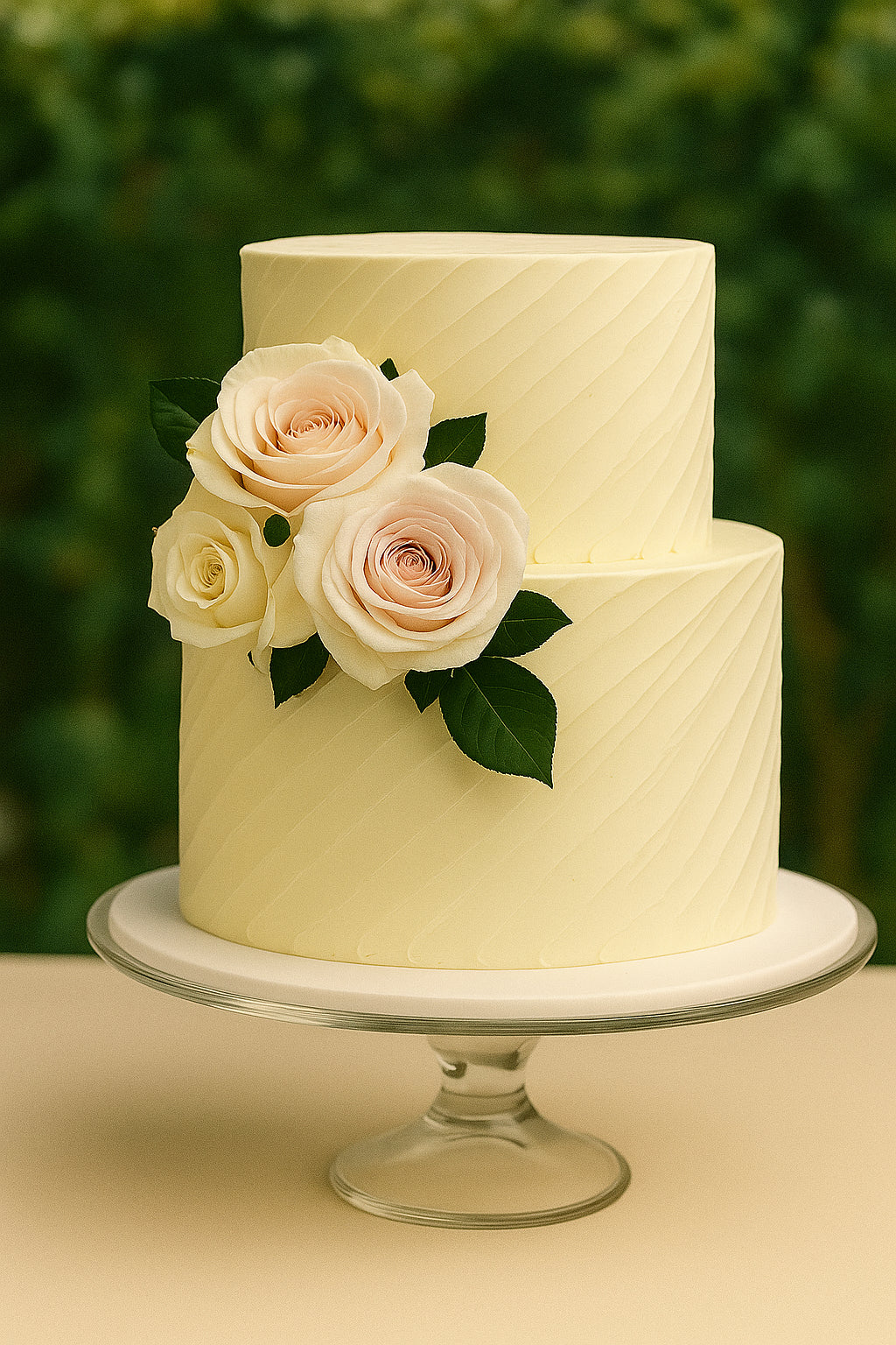 Royal Lace Fantasy Wedding Cake two tier wedding cake in Meerut by The Baking Kaur — luxury designer finish with elegant details and premium embellishments. Perfect for weddings, engagements, and anniversary celebrations.