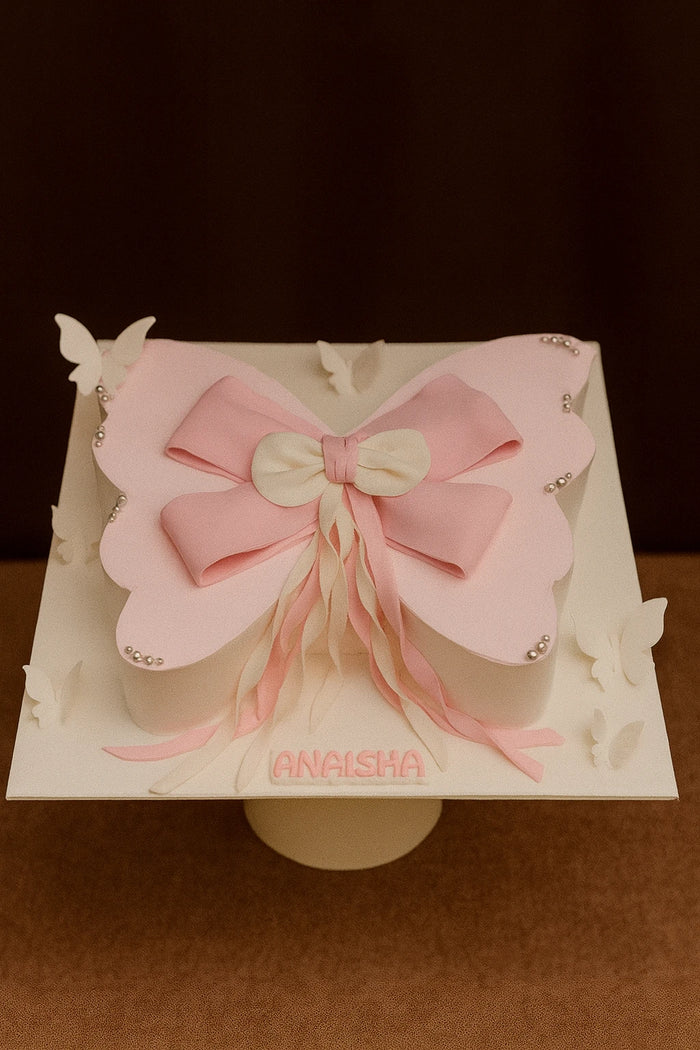 Soft Pastel Butterfly Cake