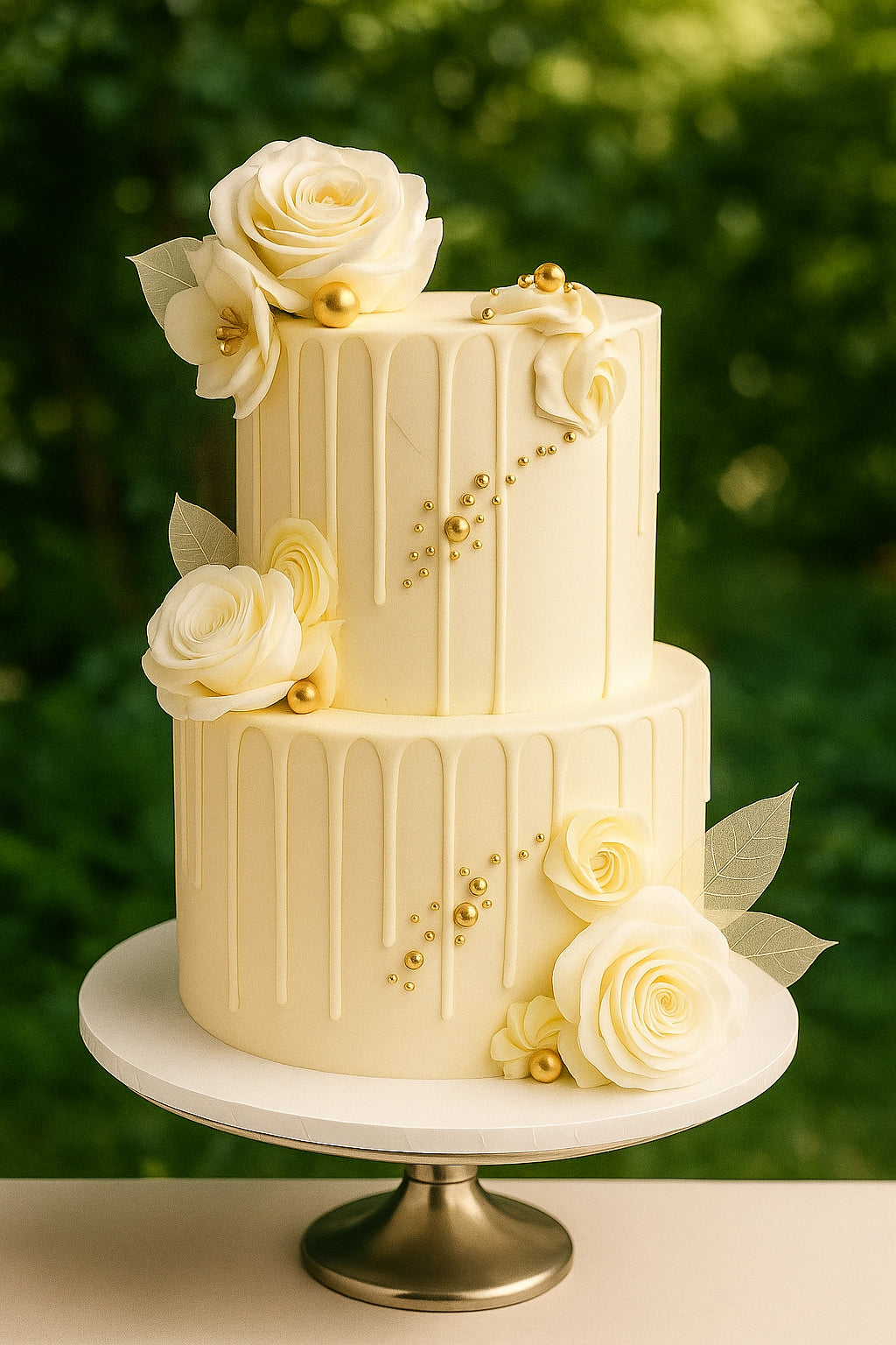 Twilight Glow Wedding Cake