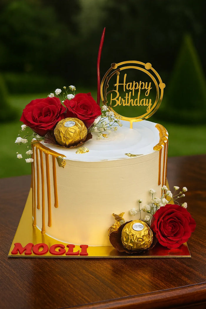 Two Hearts One Soul Anniversary Cake