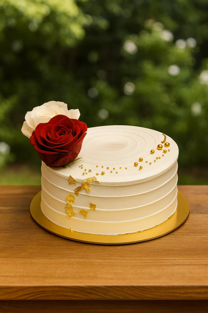 Two Souls One Heart Anniversary Cake