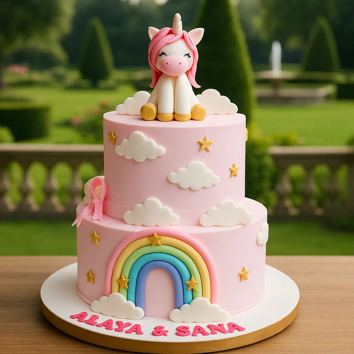 Unicorn Princess Theme Cake