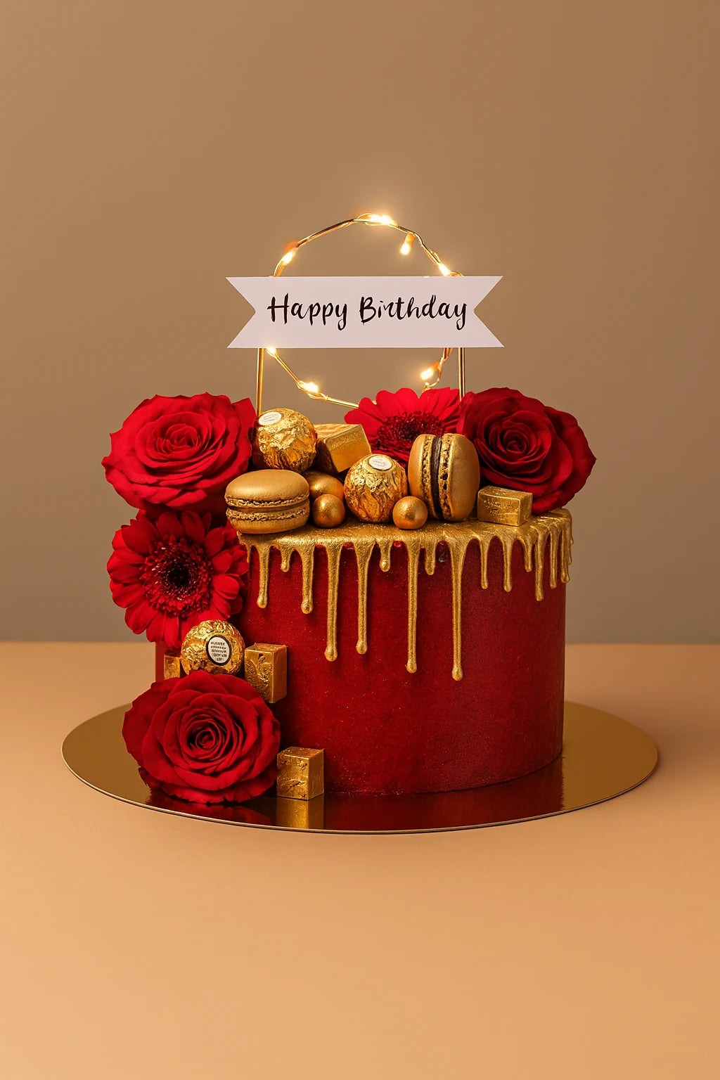 Velvet Crown royal birthday cake by The Baking Kaur, Meerut – luxury celebration cake.