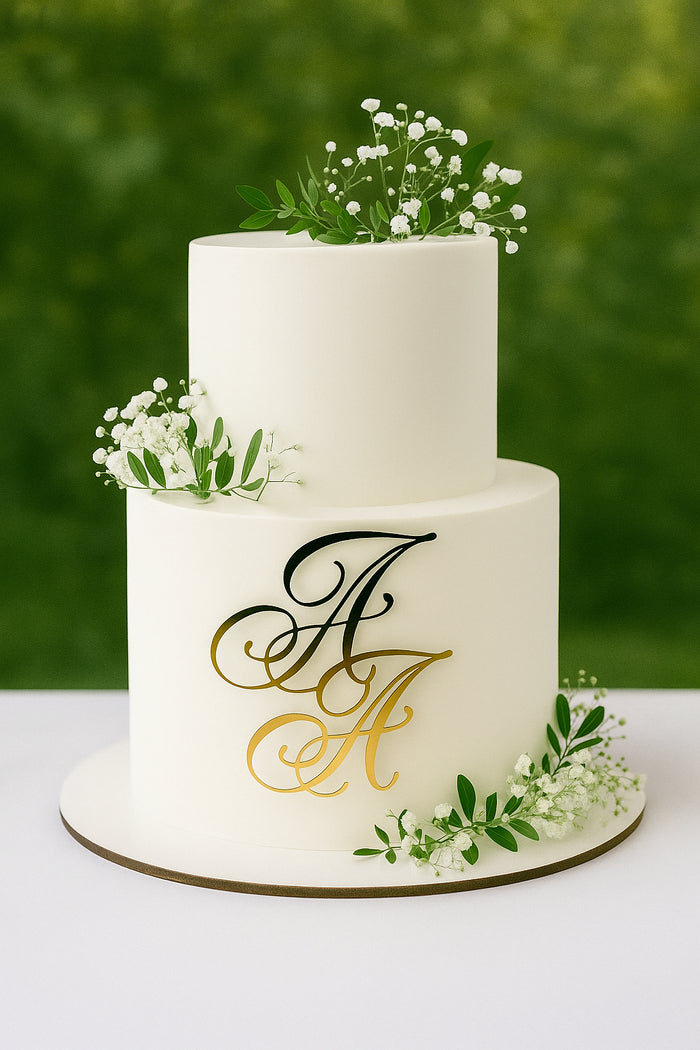 Velvet Garden Wedding Cake