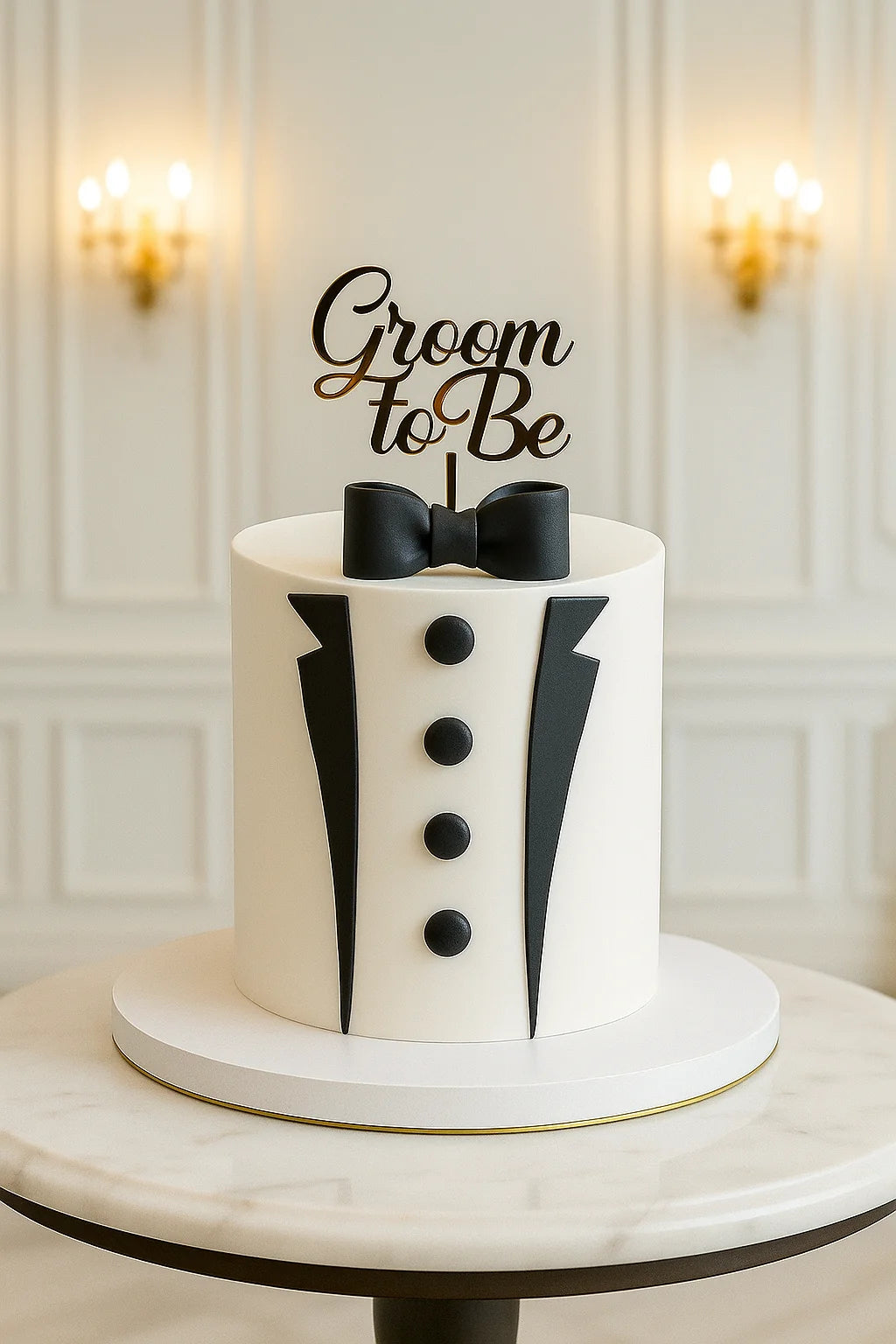 Wedding Vows Anniversary Cake in Meerut-The Baking Kaur